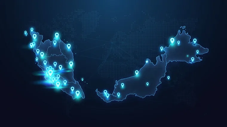 马来西亚连锁门店分布地图