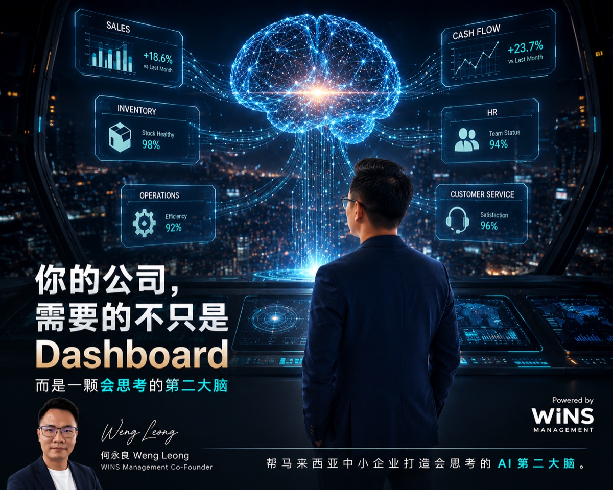你的公司，需要的不只是 Dashboard，而是一颗会思考的第二大脑 — WINS Management 何永良 Weng Leong